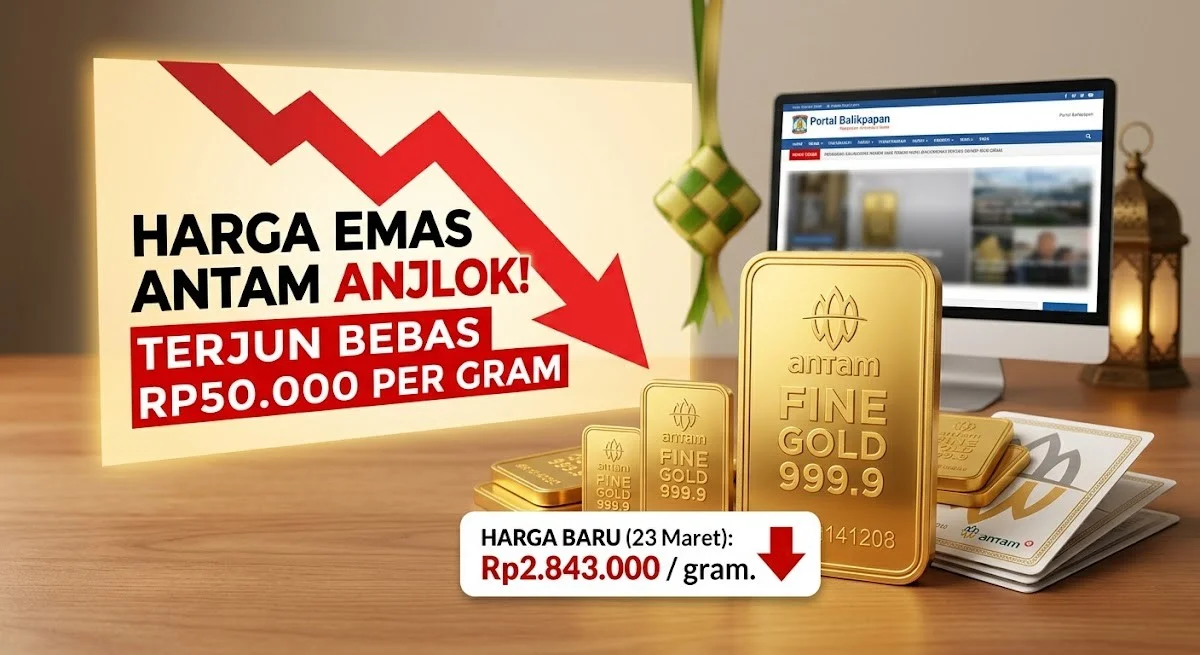 Emas Antam: Harga Terjun Bebas